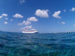 Cruise Ship in the Ocean