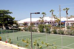 Tennis Court with Lights