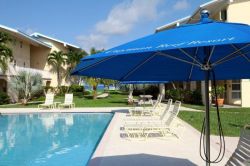 Poolside with Umbrella